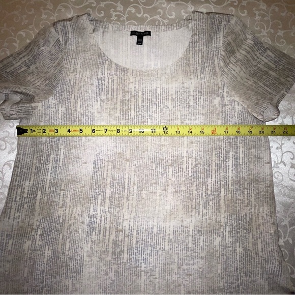 Eileen Fisher Silk Ballet Neck Short Sleeve T-Shirt Blouse  Size M - Picture 11 of 14